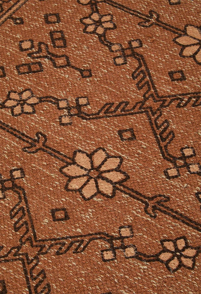 Flo Cotton Printed Runner Rust - 80x200