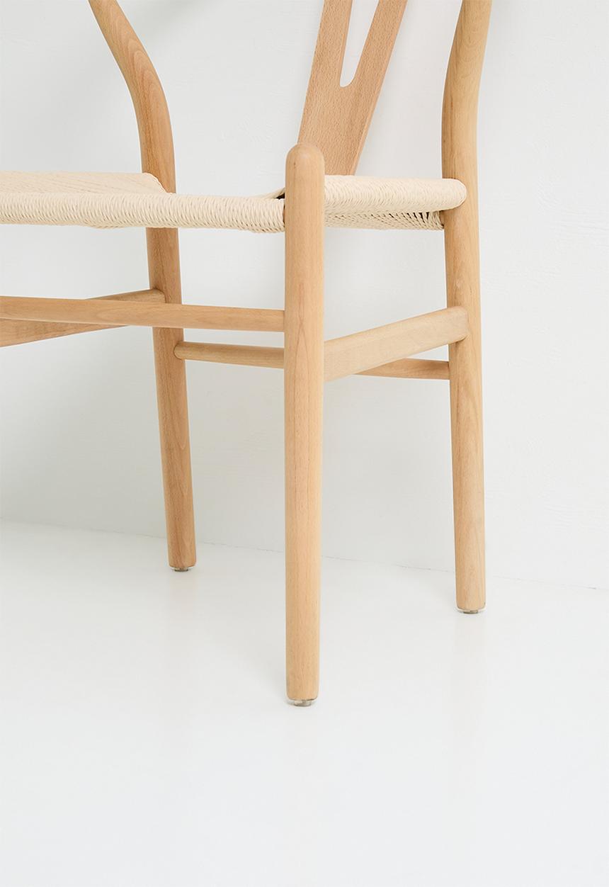 Harmony solid wood dining chair - natural - 58.5 x 54 x H 75cm