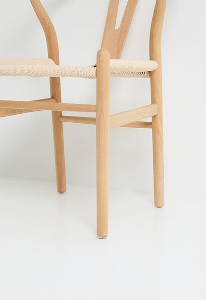 Harmony solid wood dining chair - natural - 58.5 x 54 x H 75cm