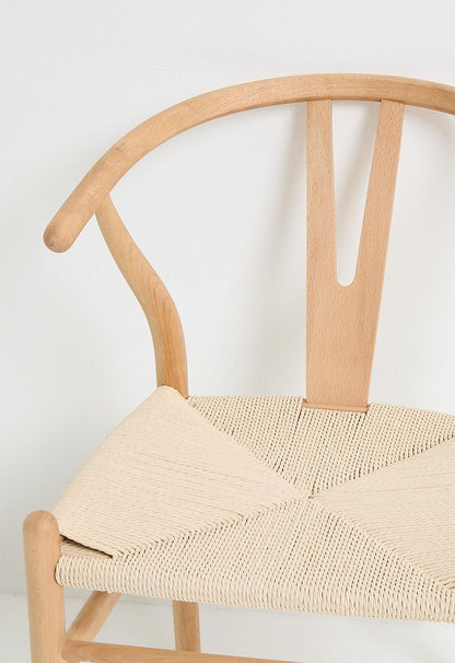 Harmony solid wood dining chair - natural - 58.5 x 54 x H 75cm