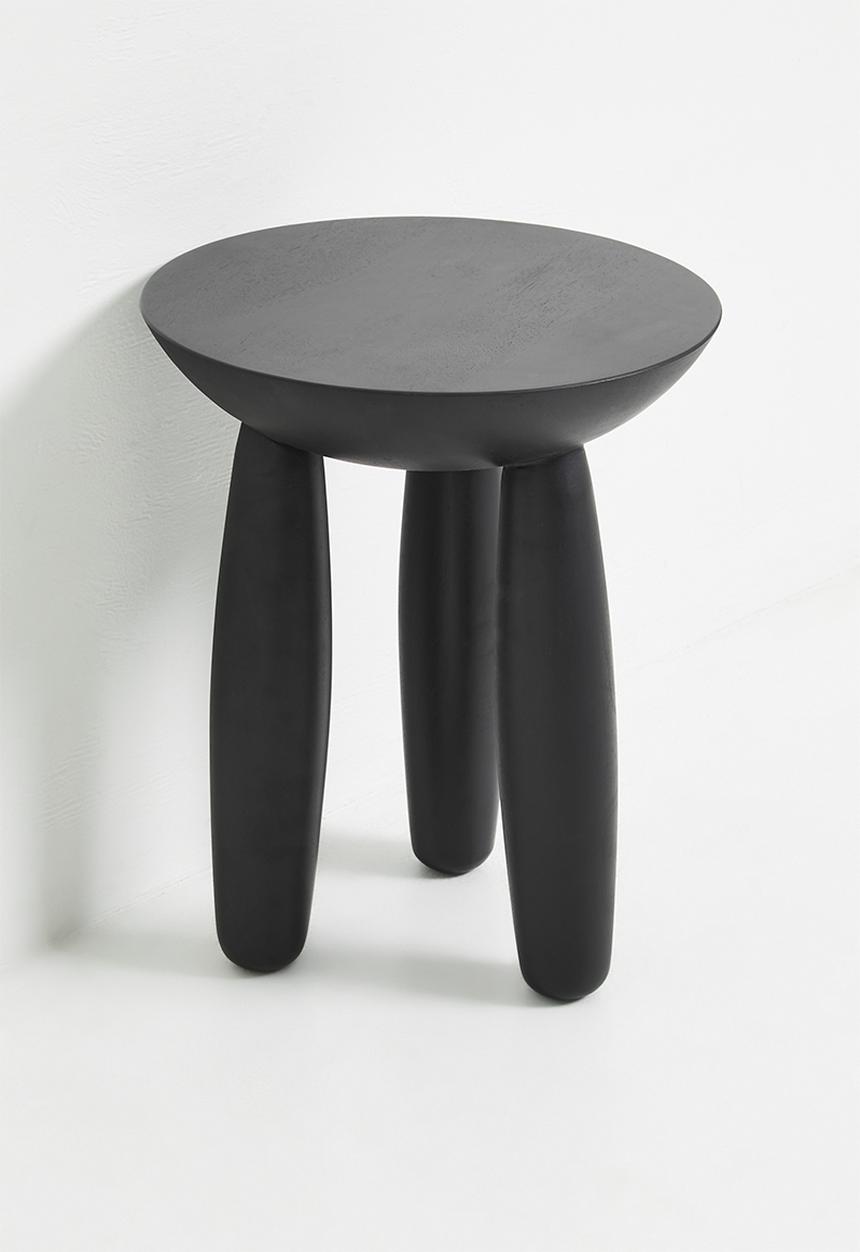 Toto wooden side table - black