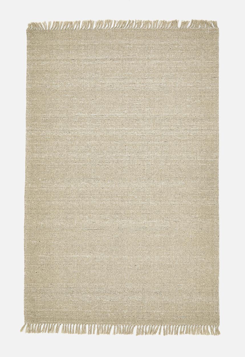 Handwoven Wool Rug Natural - 200x300