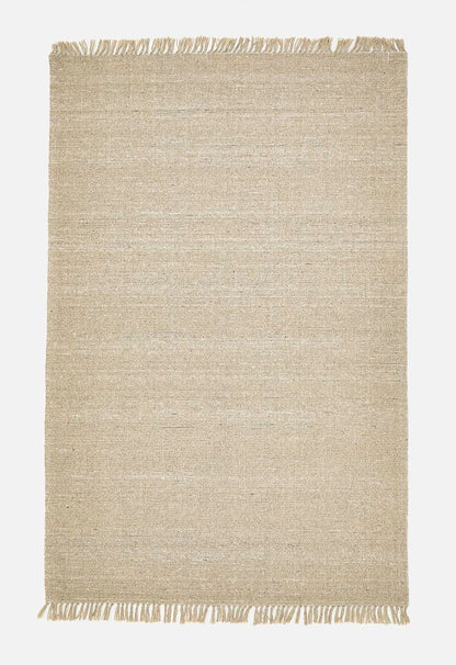 Handwoven Wool Rug Natural - 200x300