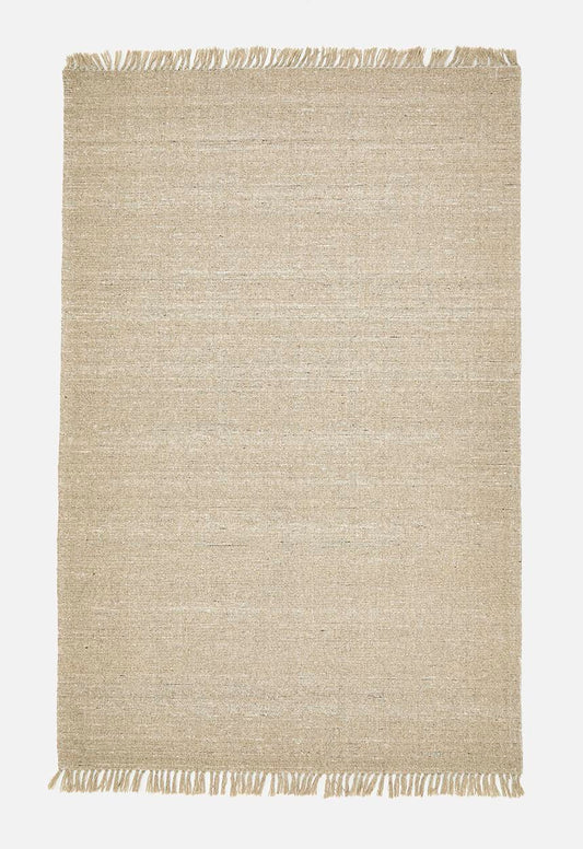 Handwoven Wool Rug Natural - 200x300