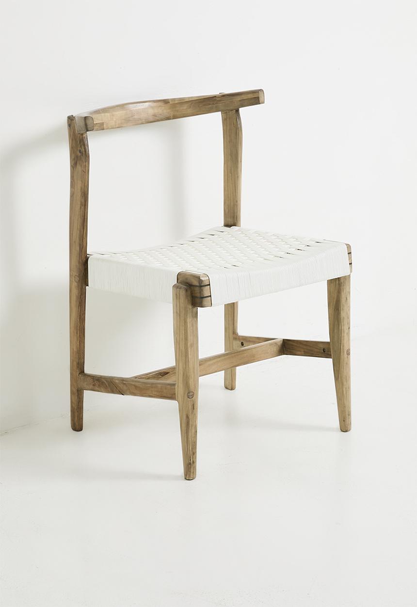 Amani Outdoor Dining Chair Natural & White