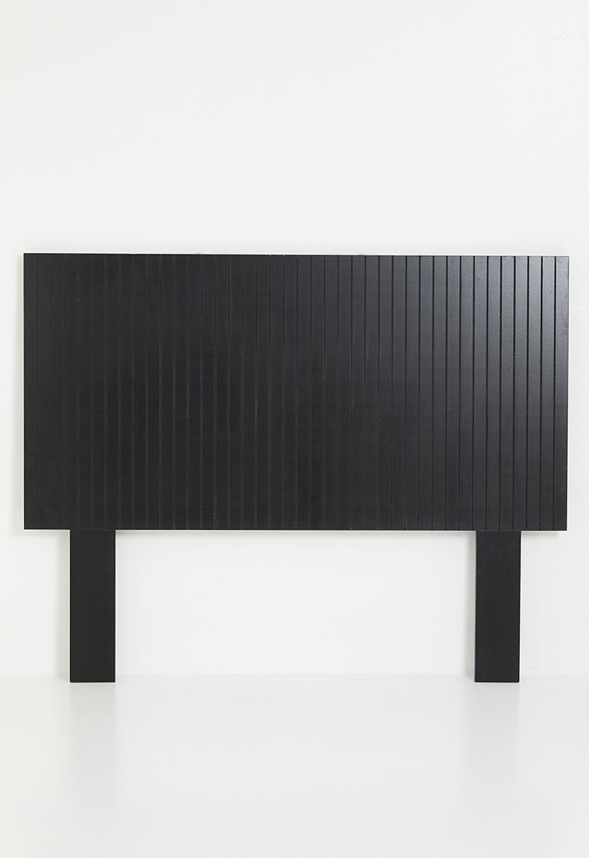 Soho ribbed headboard - black - King