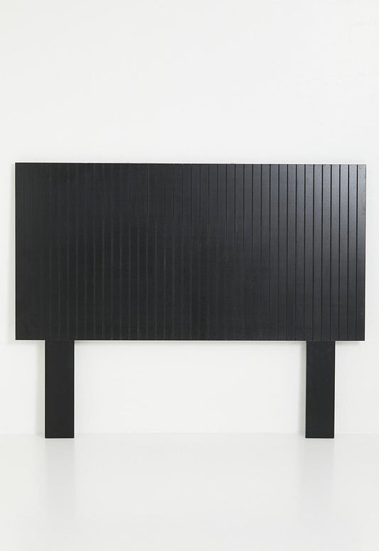 Soho ribbed headboard - black - King