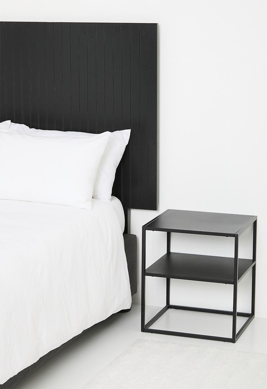 Soho ribbed headboard - black - King