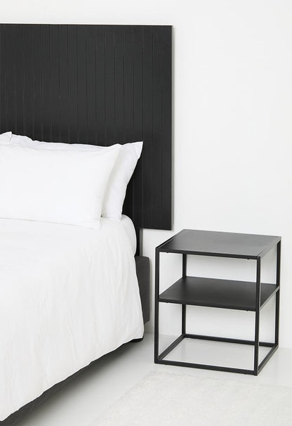 Soho ribbed headboard - black - King