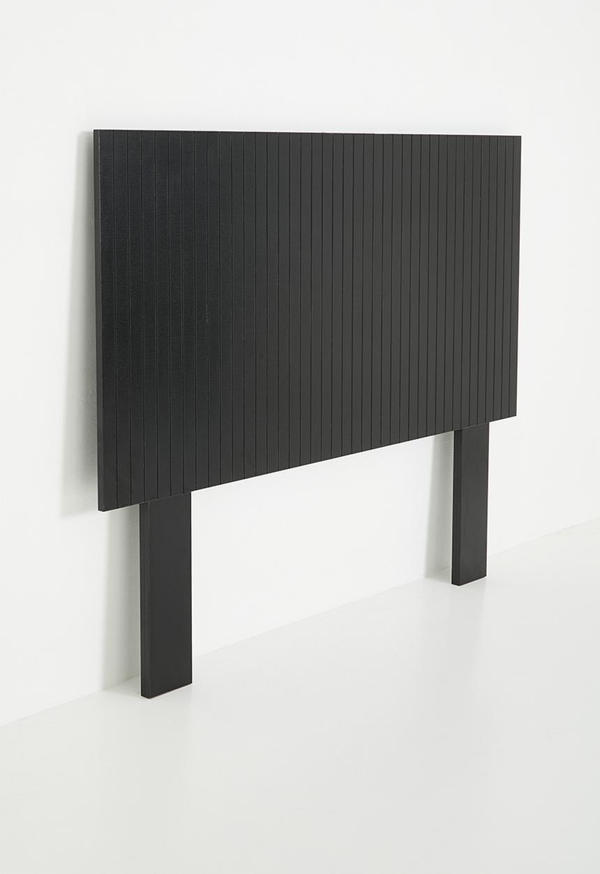 Soho ribbed headboard - black - King