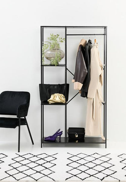 Mila clothing rail - black