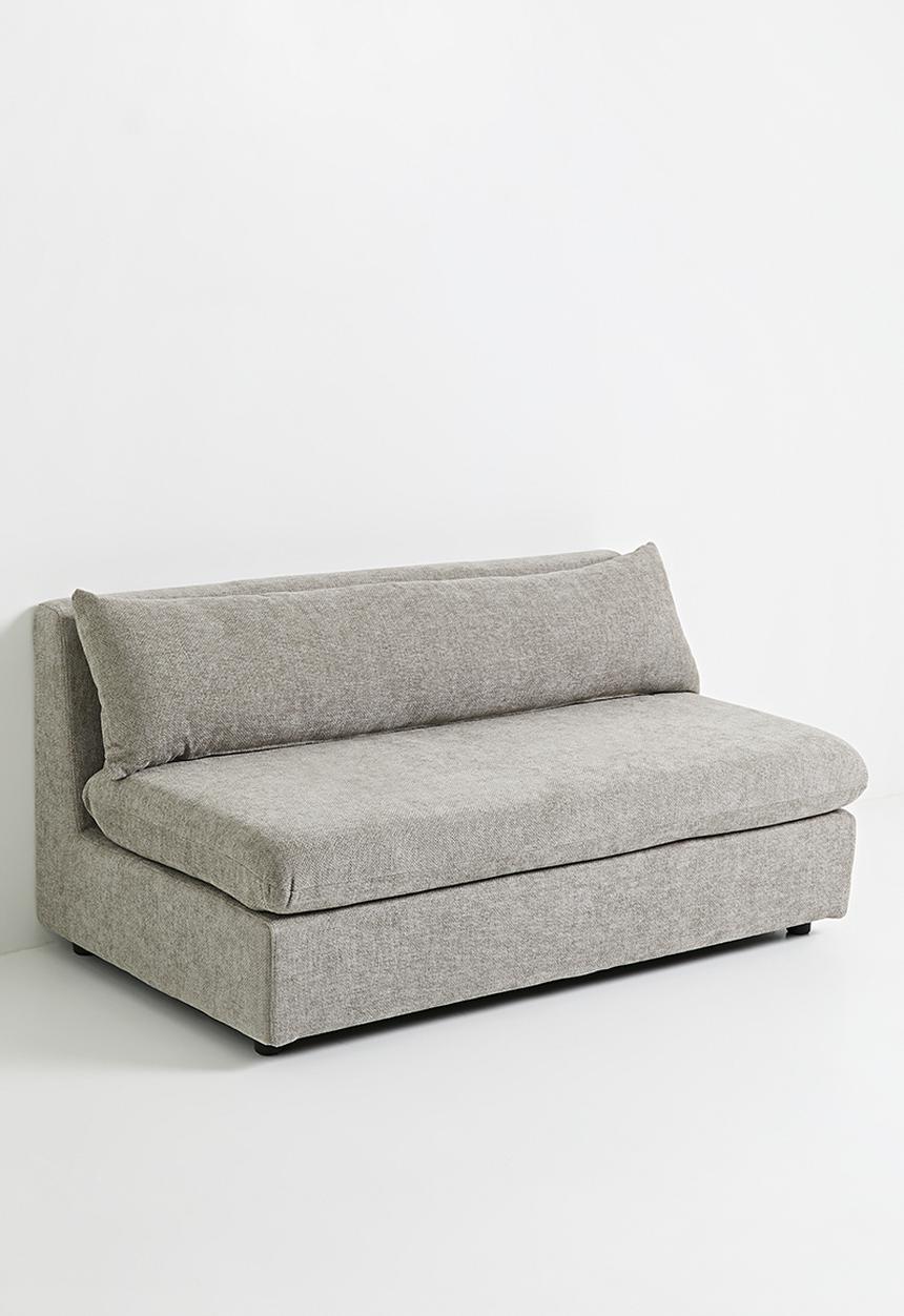 Starya armless 2 seater - stone
