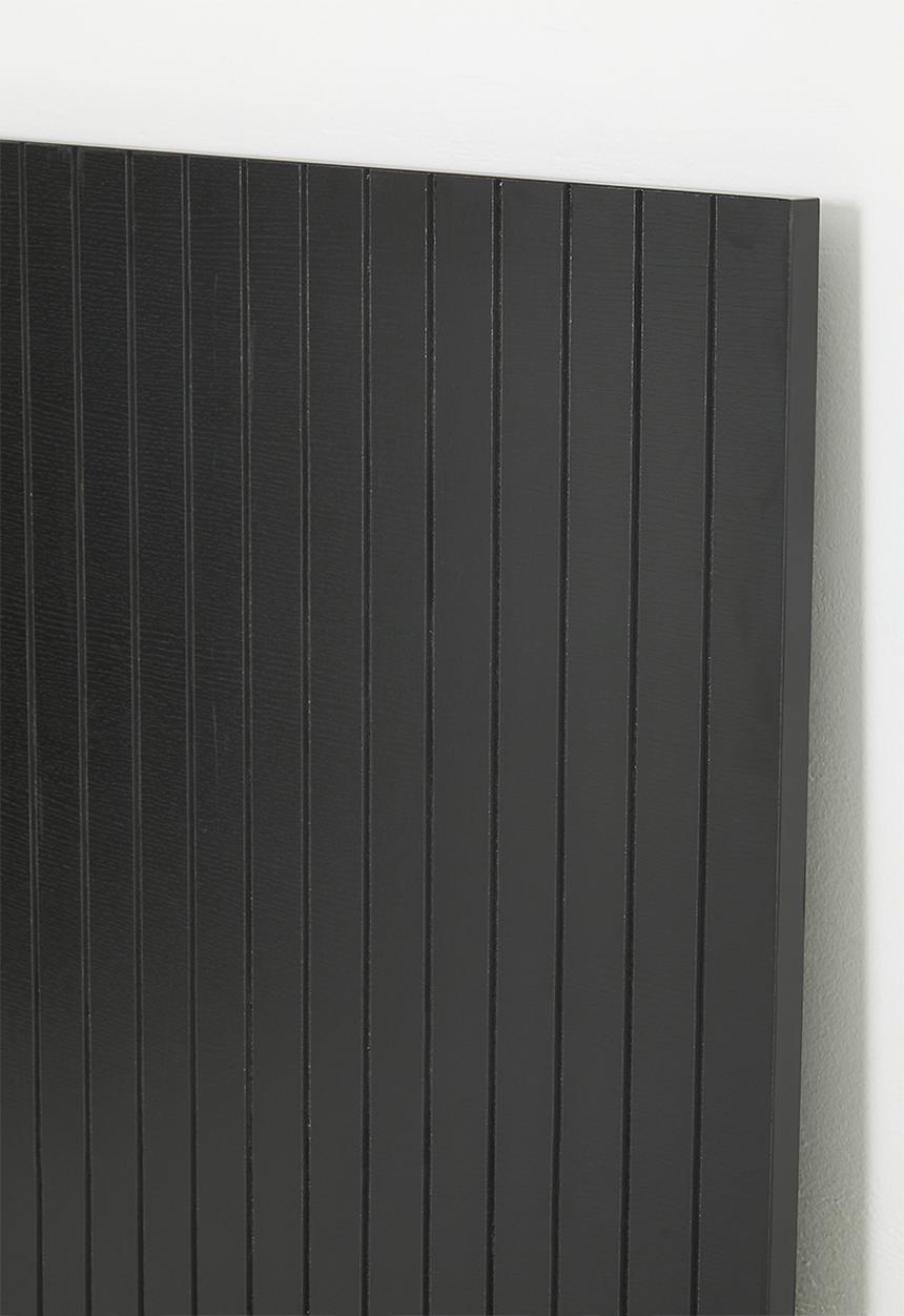 Soho ribbed headboard - black - King