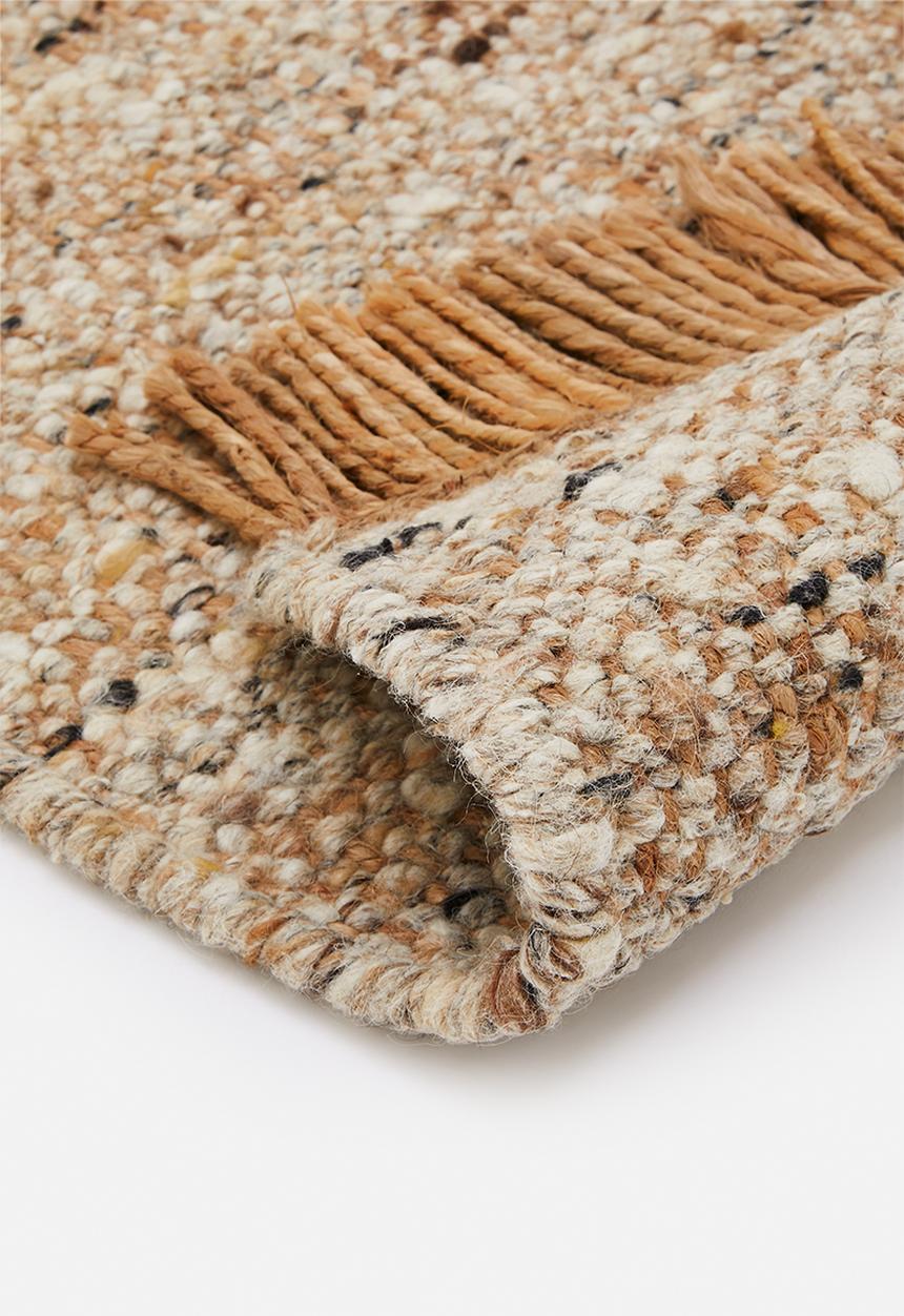 Katsuri Wool Jute Blend Rug Natural & Grey - 160 x 230