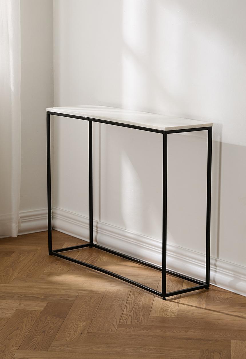 Neo narrow console - black & marble