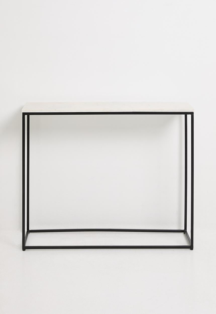 Neo narrow console - black & marble