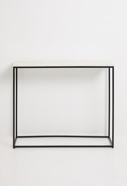 Neo narrow console - black & marble
