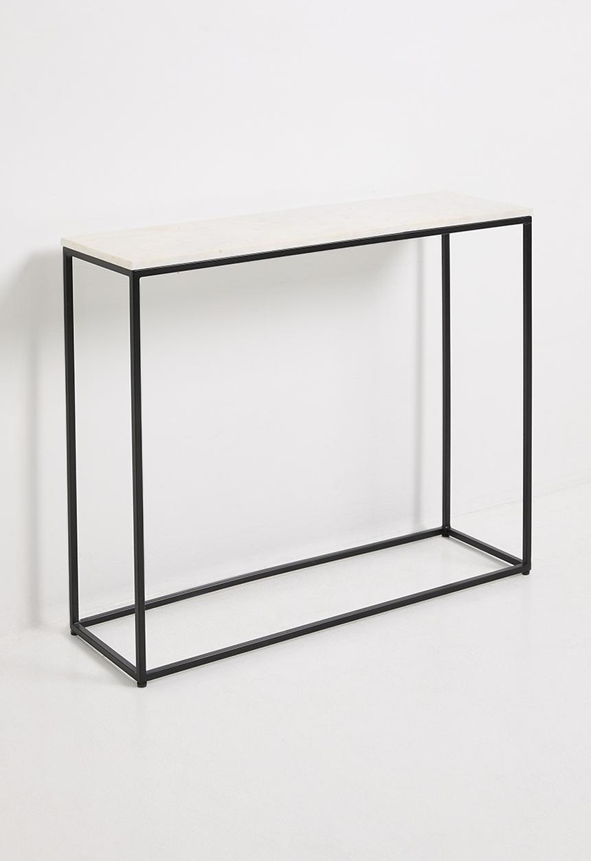 Neo narrow console - black & marble