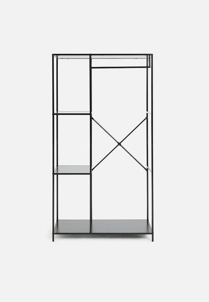 Mila clothing rail - black
