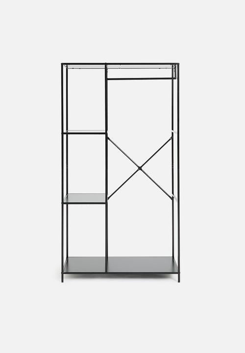 Mila clothing rail - black