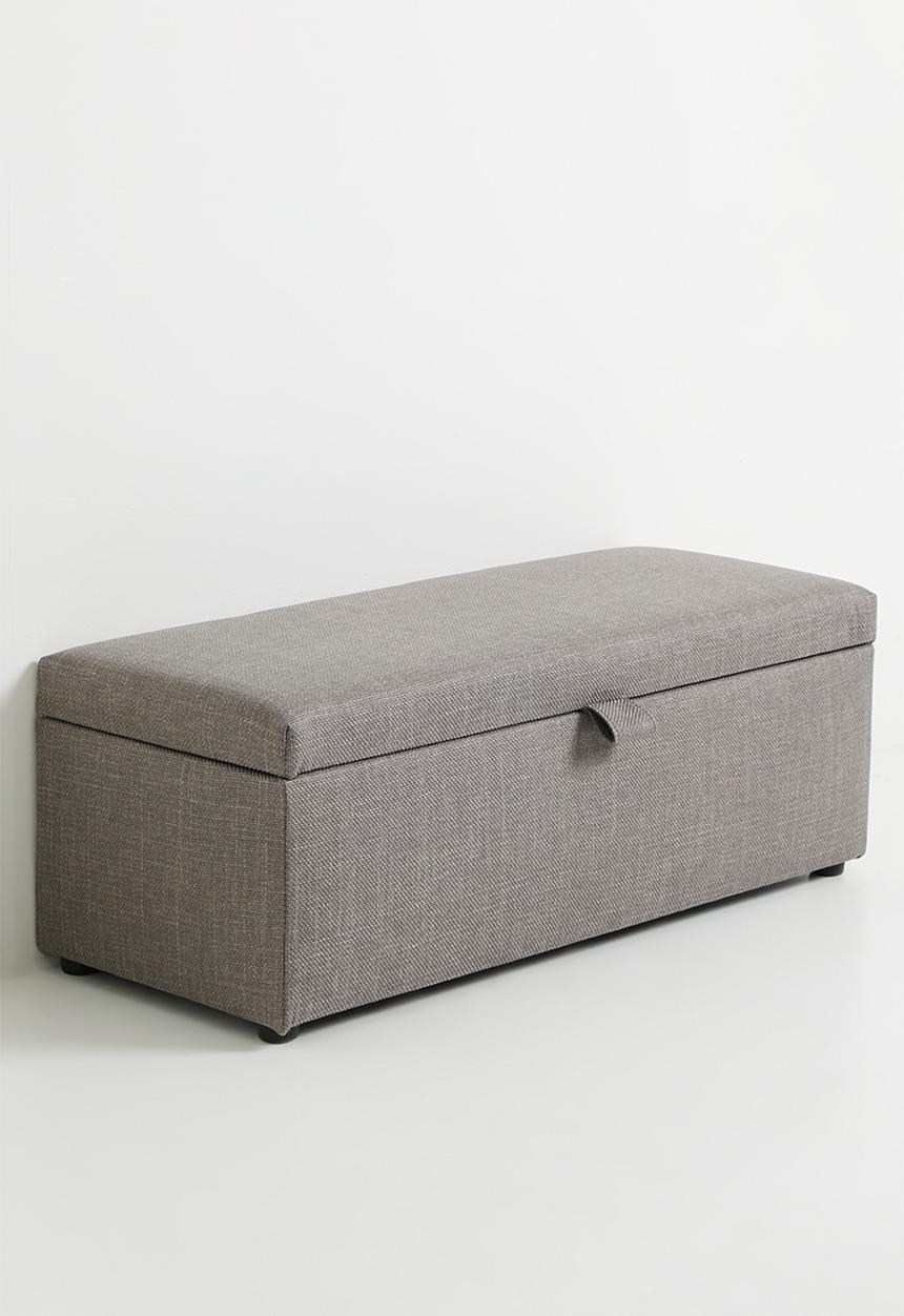 Oliver storage ottoman - Grey