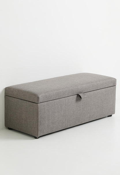 Oliver storage ottoman - Grey