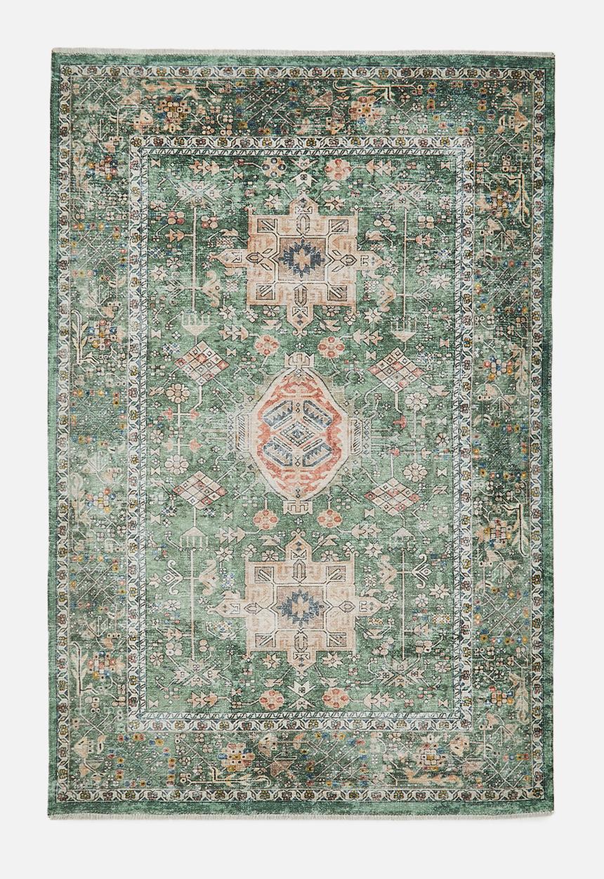 Eve Gilded Antique Rug - green - 200 x 300