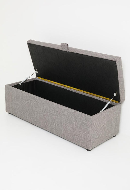 Oliver storage ottoman - Grey