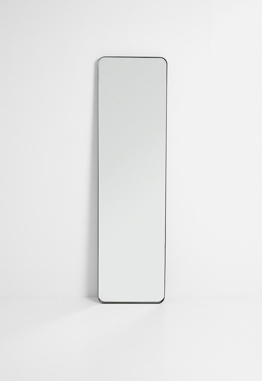 Aluminium Framed Full Length Mirror - Black