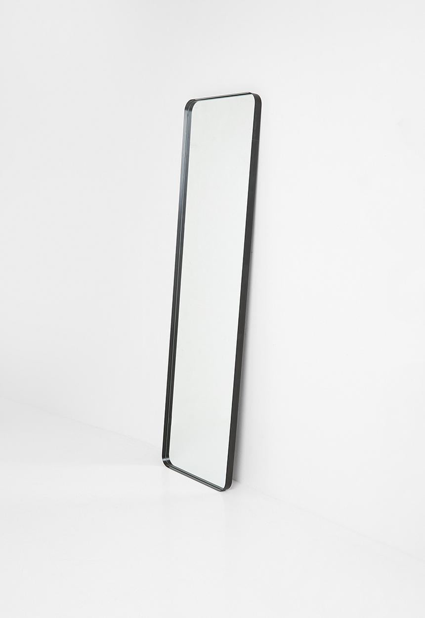 Aluminium Framed Full Length Mirror - Black