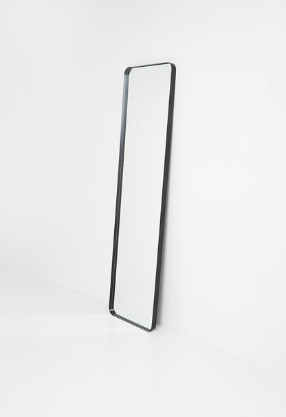 Aluminium Framed Full Length Mirror - Black