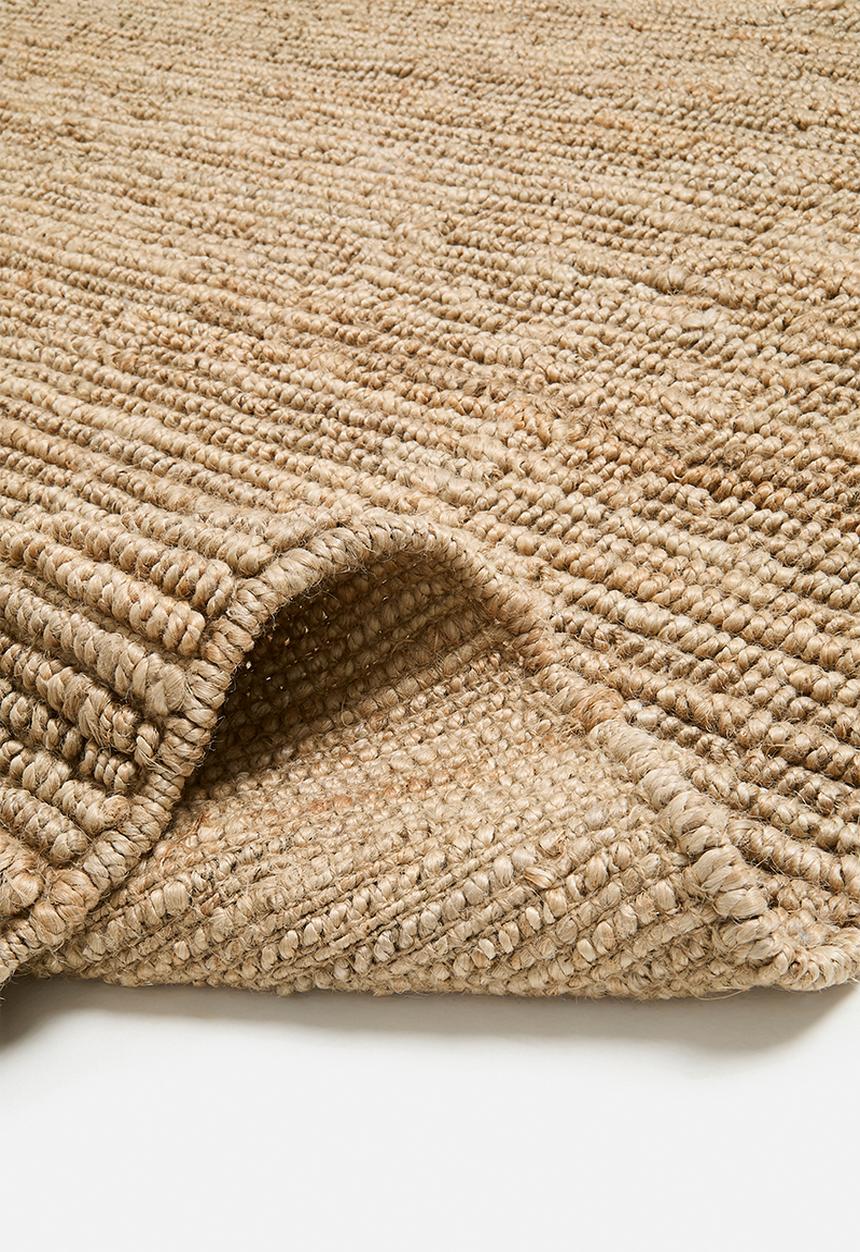Hand Woven Chunky Jute Rug - Natural - 300 x 400