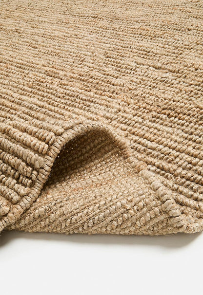 Hand Woven Chunky Jute Rug - Natural - 300 x 400
