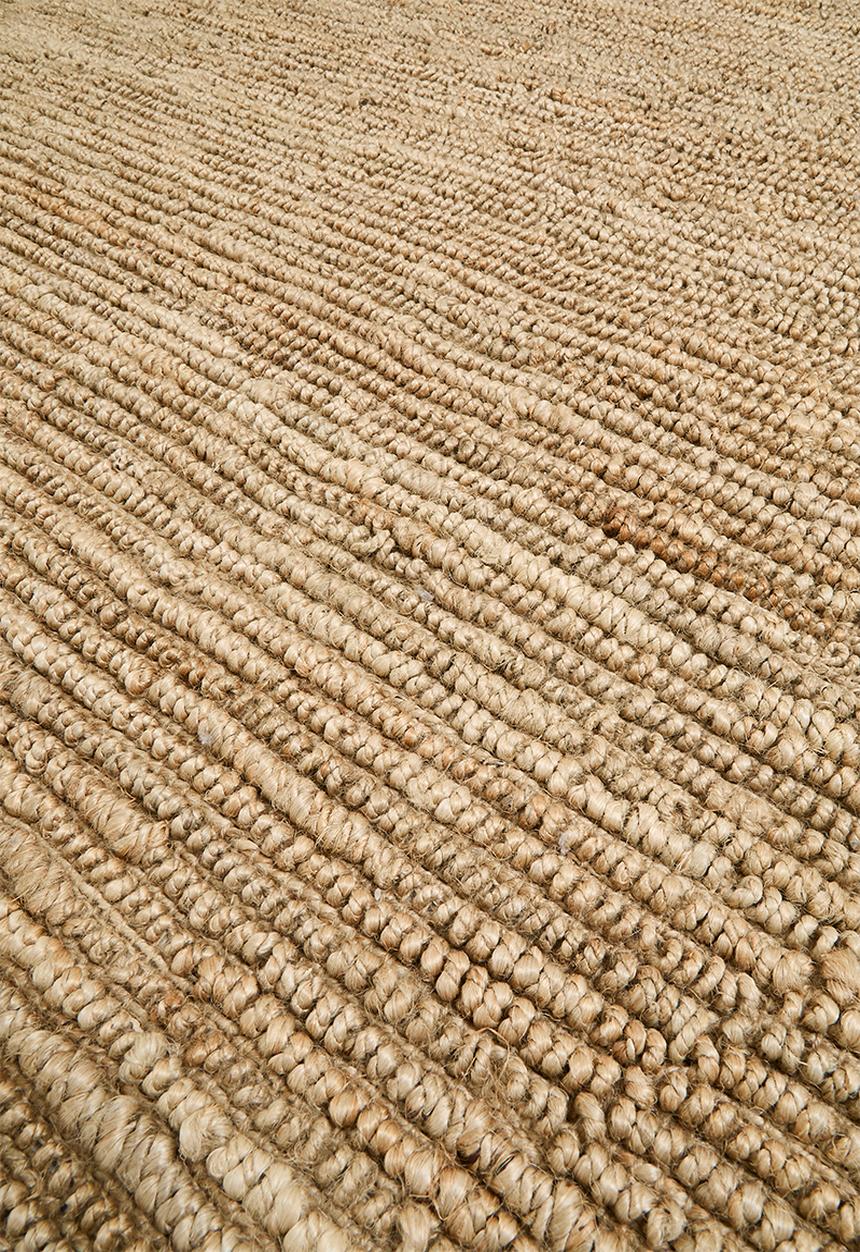 Hand Woven Chunky Jute Rug - Natural - 300 x 400