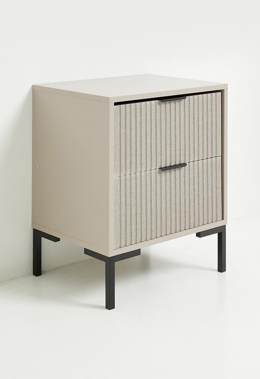 Destiny Bedside Table - Stone