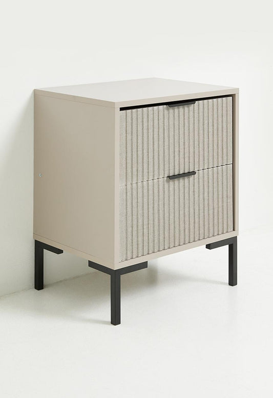 Destiny Bedside Table - Stone