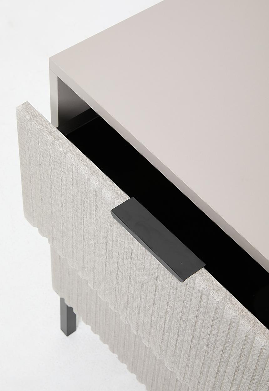 Destiny Bedside Table - Stone