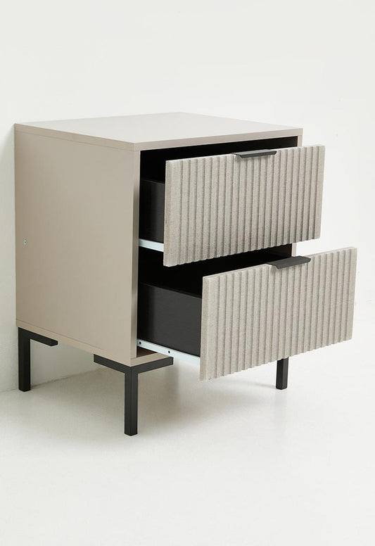 Destiny Bedside Table - Stone