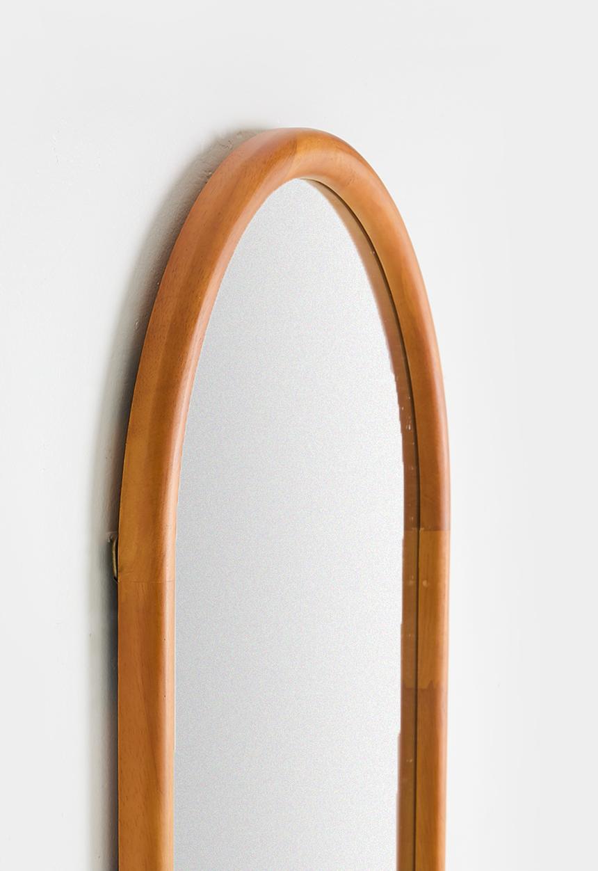 Wooden Pill Full Length Mirror - 50 x 180cm
