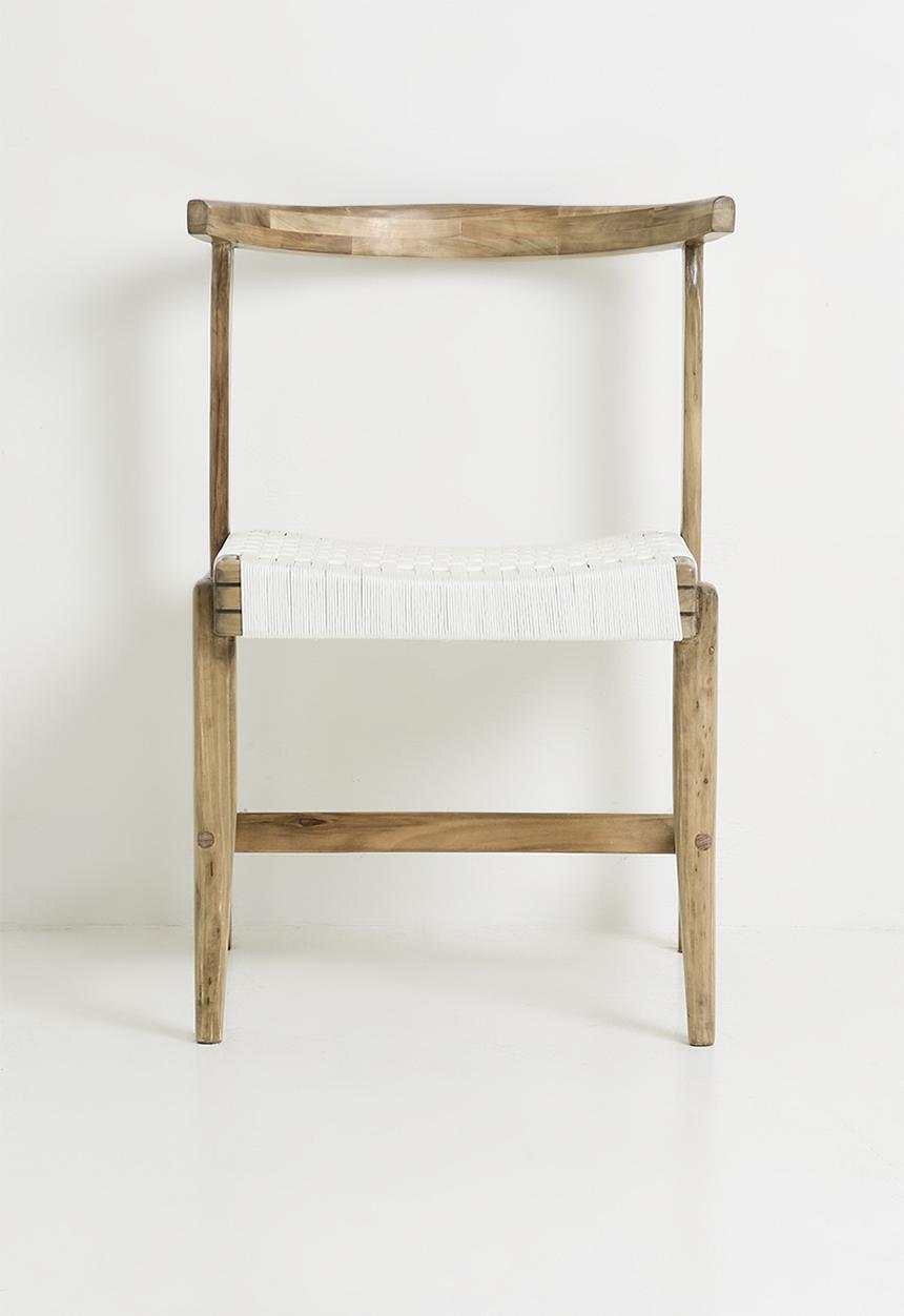 Amani Dining Chair - Natural & White