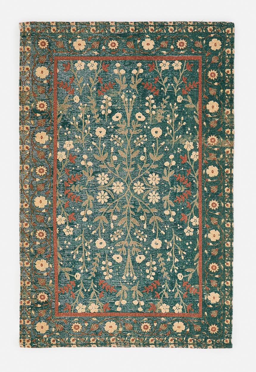 Floral Cotton Printed Rug Fatigue - 200 x 300