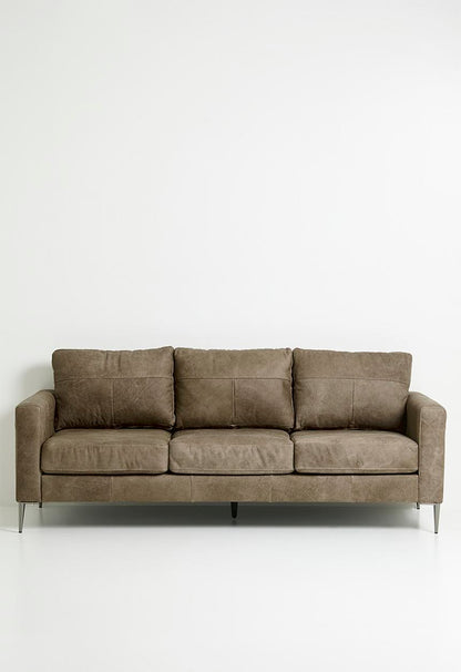 Terra 3-seater Genuine Leather - Andes Stone