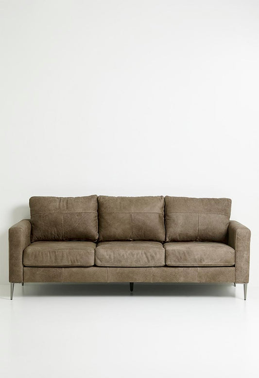 Terra 3-seater Genuine Leather - Andes Stone