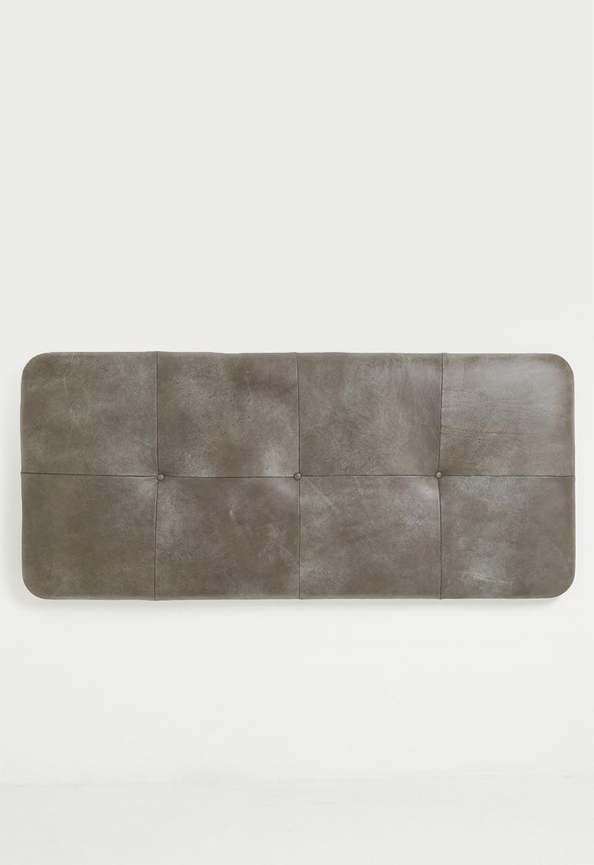Marula Leather Headboard -Graphite - Queen