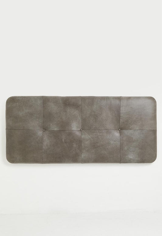 Marula Leather Headboard -Graphite - Queen