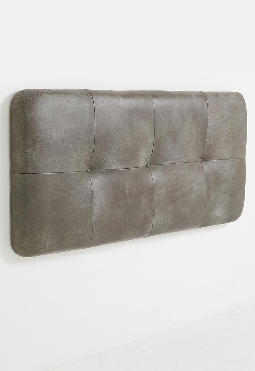 Marula Leather Headboard -Graphite - Queen