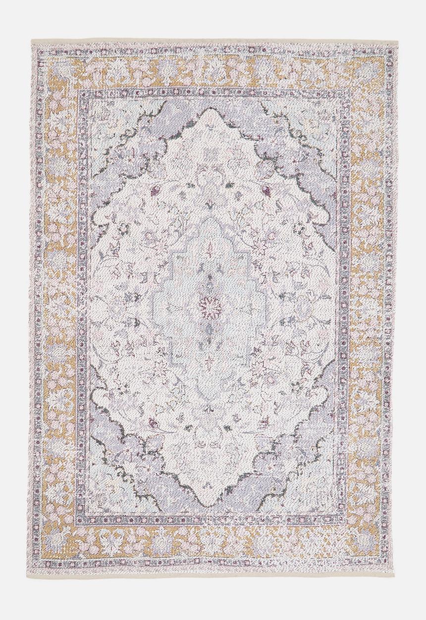 Cotton Blend Woven Antique Rug Multi - 300x400