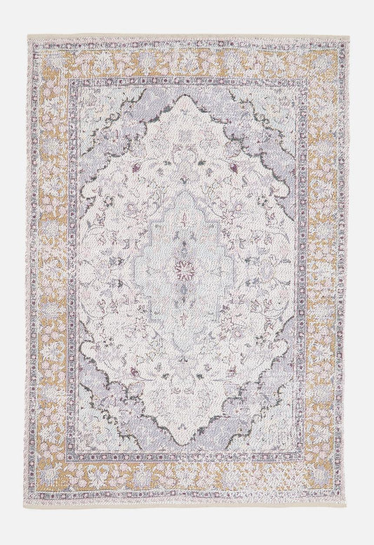 Cotton Blend Woven Antique Rug Multi - 300x400