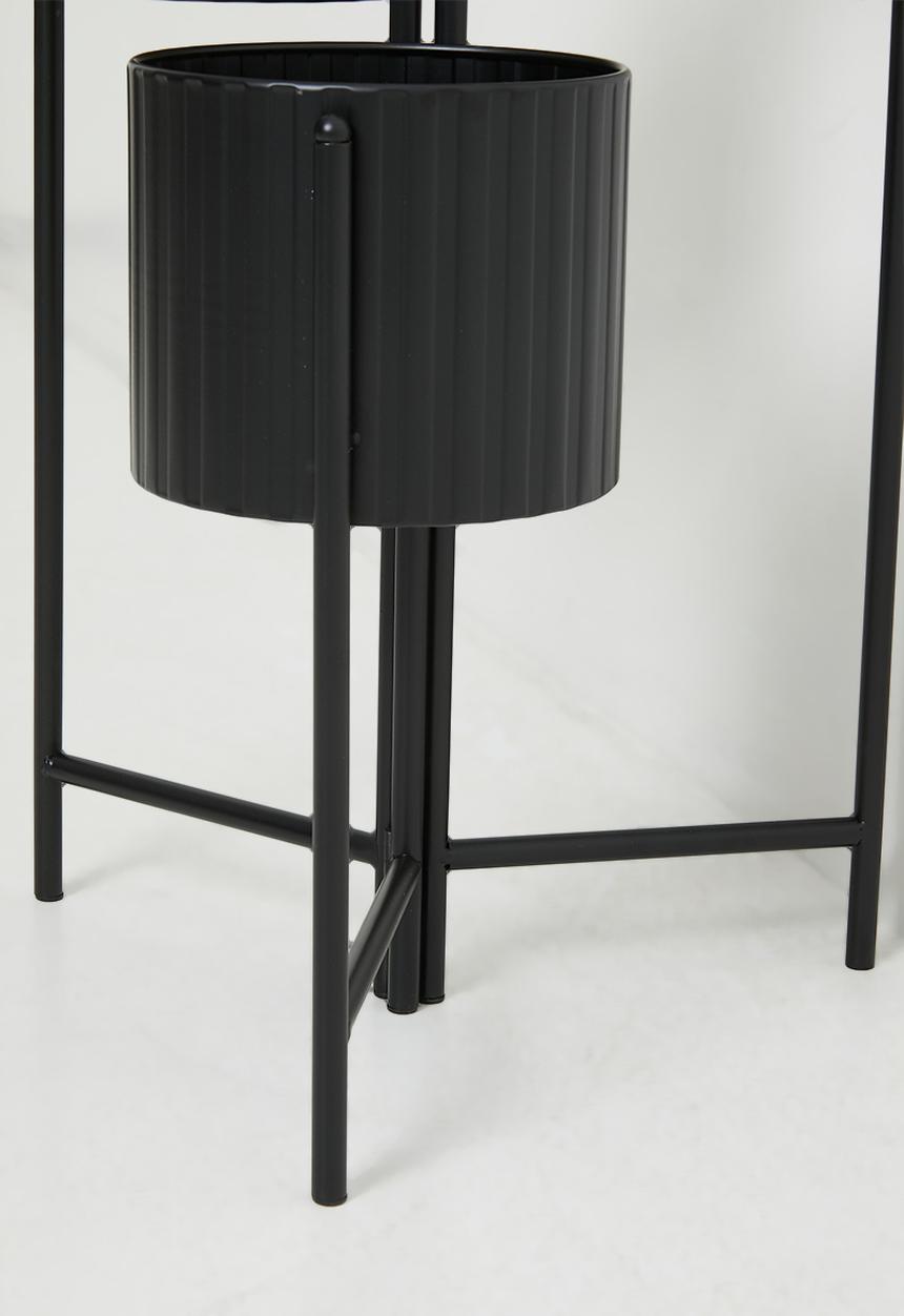 Trio Metal Planter - Black