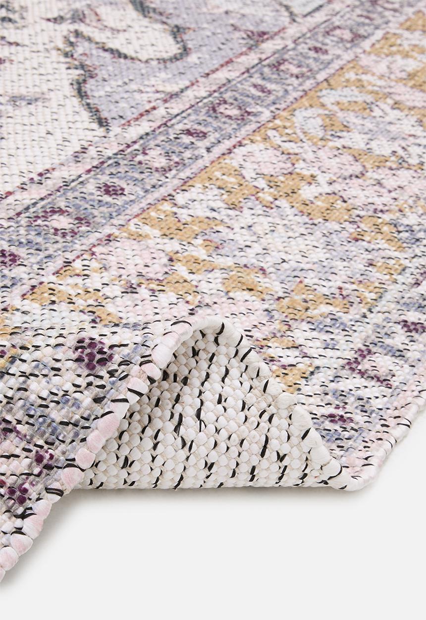 Cotton Blend Woven Antique Rug Multi - 300x400